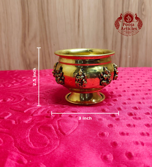 Brass Ashtalakshmi Bowl 2.5 Inch