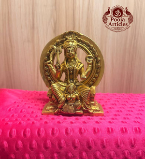 Brass Bhagavathi Statue 5.3 Inch