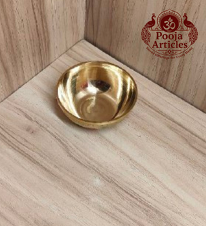Brass Designer Katori Pooja Bowl 2.7 Inch