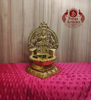 Brass Gajalakshmi Diya Idol 7.8 Inch