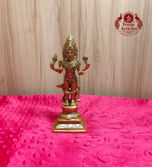 Brass Kala Bhairavar Statue 6.2 inch