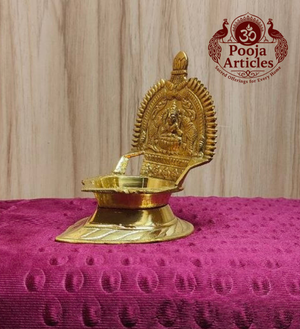 Brass Kamatchi Amman Vilakku 4.5 Inch