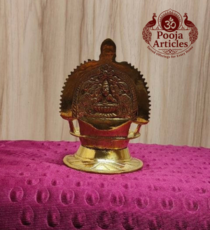 Brass Kamatchi Amman Vilakku 4.5 Inch