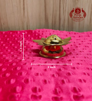 Brass Lotus Agarbatti Stand 1.3 Inch