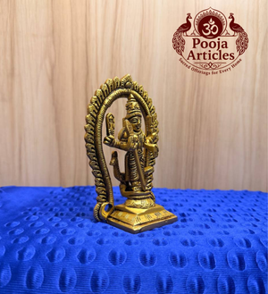 Brass Murugan Idol 4.7 Inch