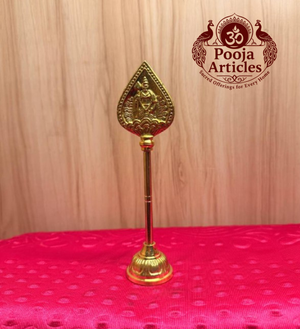 Brass Murugan Vel Stand 6.5 Inch