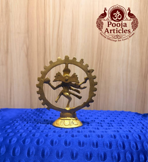 Brass Natraj Statue 4.7 Inch