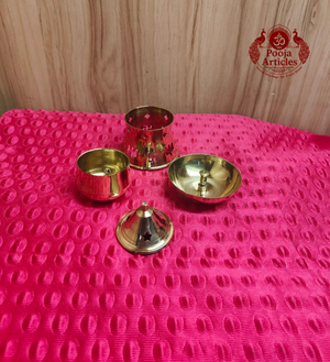 Brass Pacha Kapoora Vilaku 4.8 Inch