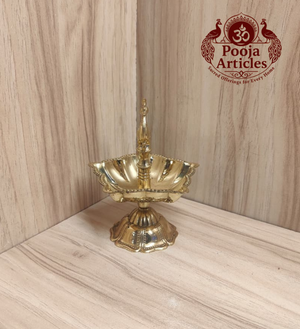Brass Peacock Diya Size 3 – 4.9 Inch