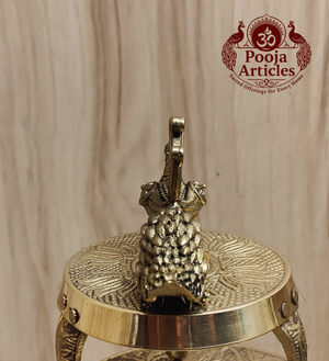 Brass Peacock Figurine 3 Inch