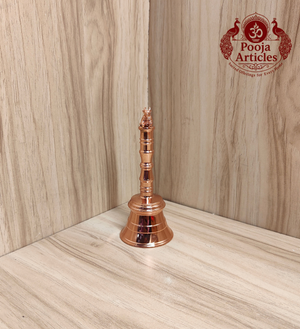 Brass Pooja Bell with Nandi Handle 4.6 Inch