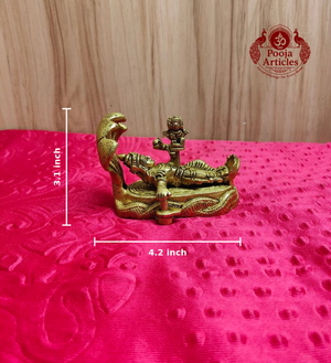 Brass Shri Padmanabha Swamy 3.1 Inch