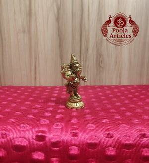 Brass Standing Ganesha Idol 2.6 Inch