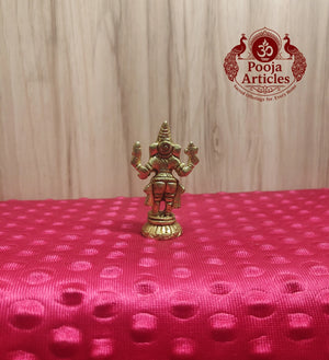 Brass Standing Ganesha Idol 2.6 Inch