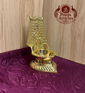 Brass Thiruchendur Murugan Gopuram Vilakku 5.8 Inch