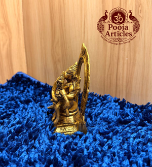 Brass Uchishta Ganesh Statue 5.5 Inch