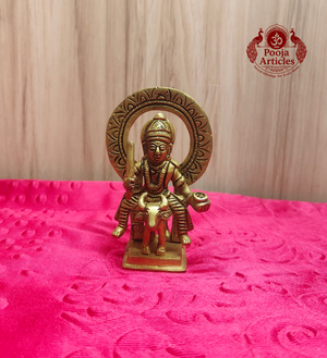 Brass Vishnu Maya Statue 4.2 inch