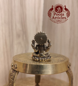 Miniature Brass Lakshmi Statue 1.3 Inch