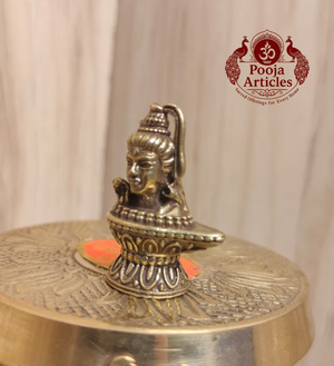 Miniature Brass Shiva Lingam 1.4 Inch