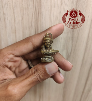 Miniature Brass Shiva Lingam 1.4 Inch