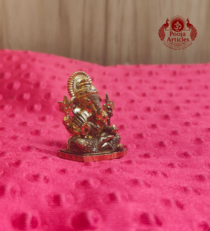 Miniature Brass Vinayagar Statue 1.5 Inch
