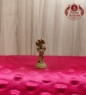Miniature Panchaloga Lord Vishnu Statue 1.8 Inch