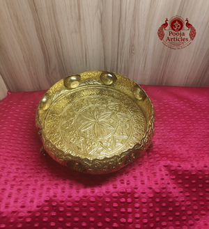 Premium Brass Ashtalakshmi Urli 10 Inch