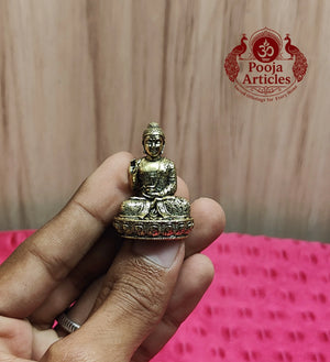 Premium Brass Buddha Idol 1.6 Inch
