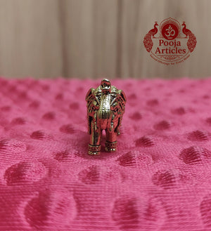 Premium Brass Elephant Idol 1 Inch
