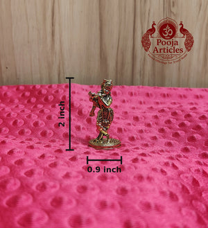 Premium Brass Krishnan Idol 2 Inch