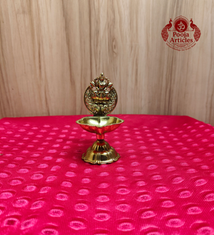 Premium Brass Lakshmi Diya 3.5 Inch