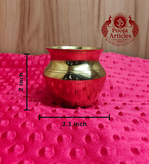 Premium Brass Lota 2 Inch (Puja Kalash)