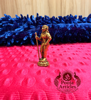 Premium Brass Palani Andi Murugan Statue 1.8 Inch