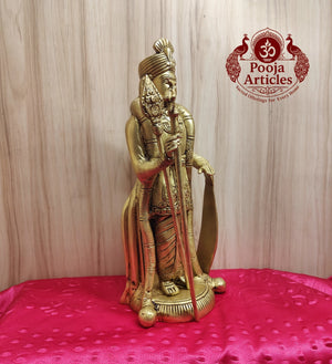 Premium Brass Palani Raja Alangara Murugan Idol 12 Inch