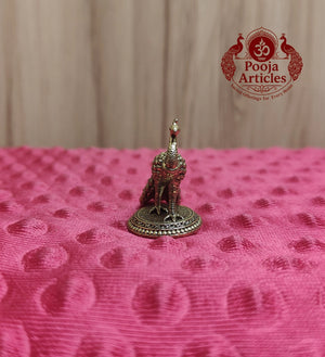Premium Brass Peacock Idol 1.2 Inch