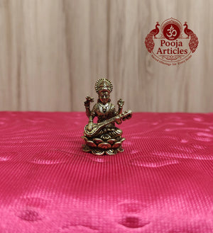 Premium Brass Saraswathi Idol 1.5 Inch