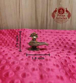 Premium Brass Shiva Lingam Idol 1.5 Inch