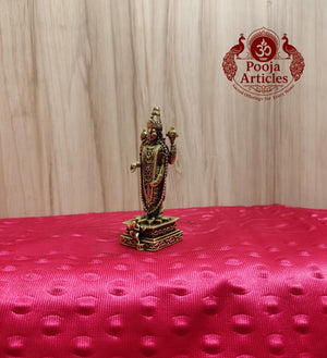 Premium Brass Tirupati Balaji Idol 3.7 Inch