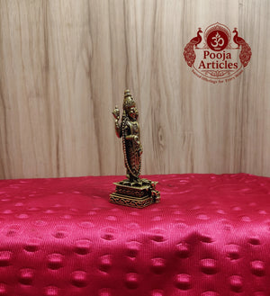Premium Brass Tirupati Balaji Idol 3.7 Inch