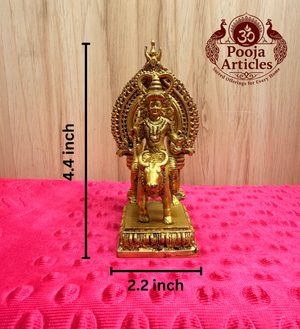 Premium Brass Vishnu Maya Statue 4.4 Inch