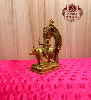 Premium Brass Vishnu Maya Statue 4.4 Inch