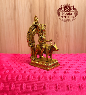 Premium Brass Vishnu Maya Statue 4.4 Inch
