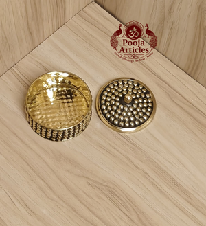 Brass Sindoor Box 2.9 Inch