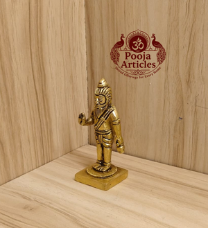 Brass Agathiyar Statue 3.2 Inch