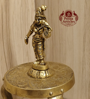 Brass Andal Idol 3 Inch