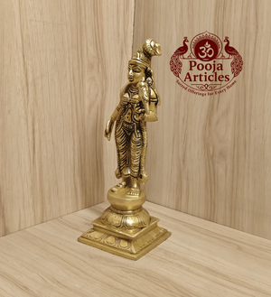 Brass Andal Statue 9.5 Inch