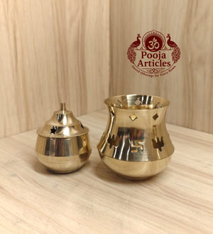 Brass Aroma Incense Camphor Lamp 5 Inch