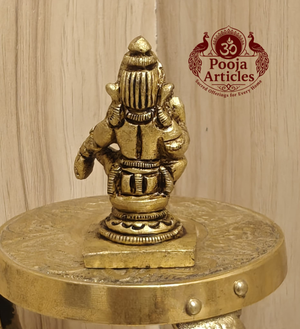 Brass Ayyappa Swami Statue 2 Inch