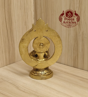Brass Ayyappan Statue 3.6 Inch