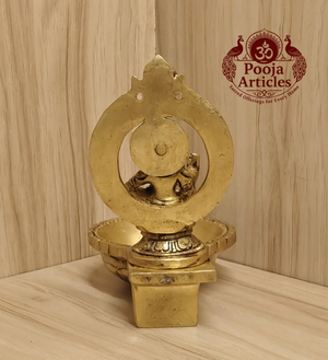 Brass Ayyappan Statue Diya 5 Inch
